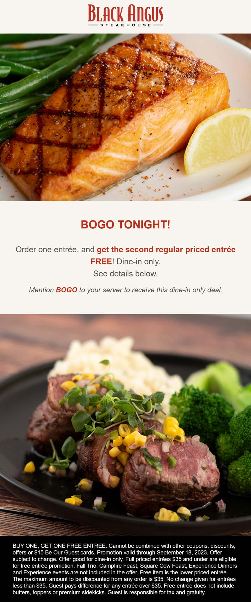 Black Angus restaurants Coupon  Second entree free at Black Angus steakhouse #blackangus 