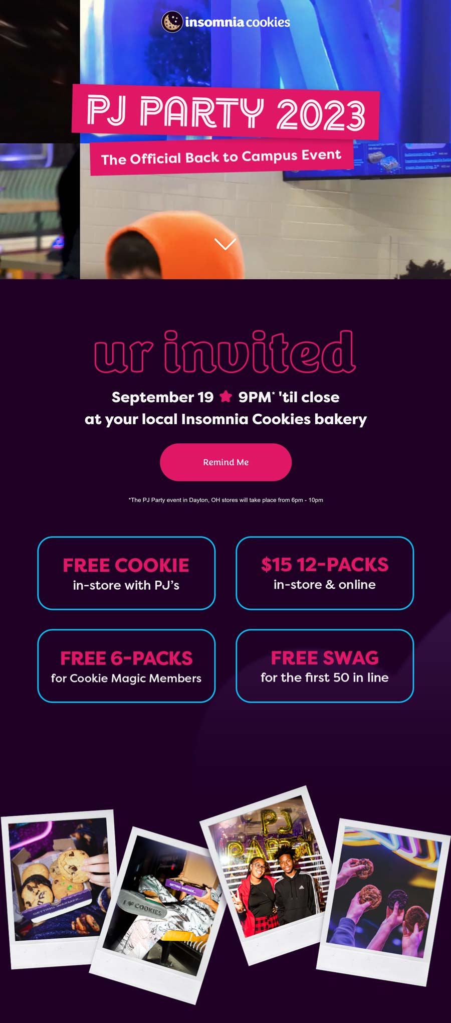 Insomnia Cookies restaurants Coupon  Free cookie this evening in pajamas at Insomnia Cookies #insomniacookies 
