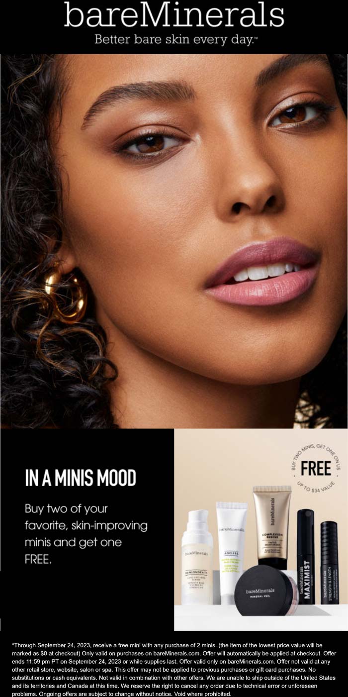 bareMinerals December 2023 Coupons and Promo Codes 🛒