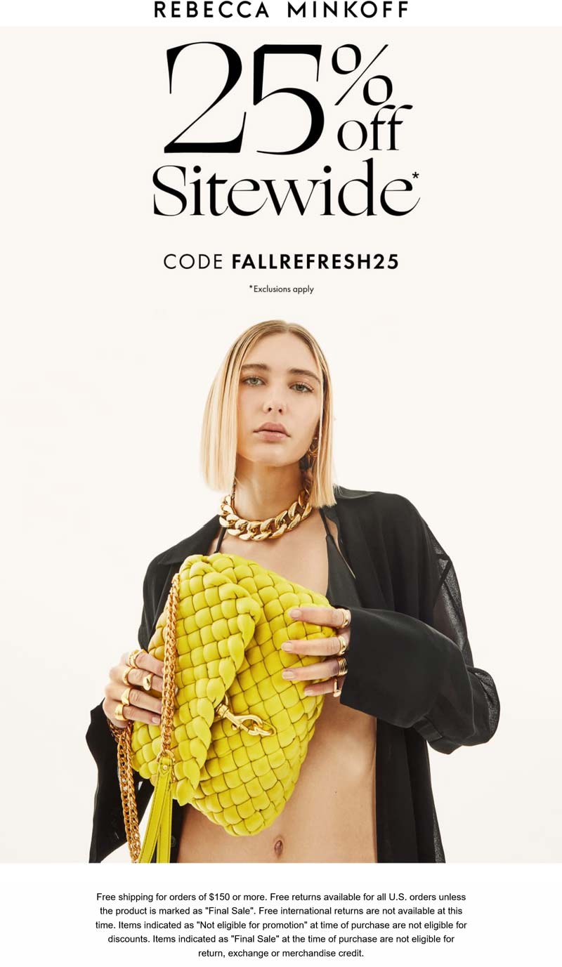 Rebecca Minkoff coupons & promo code for [June 2025]
