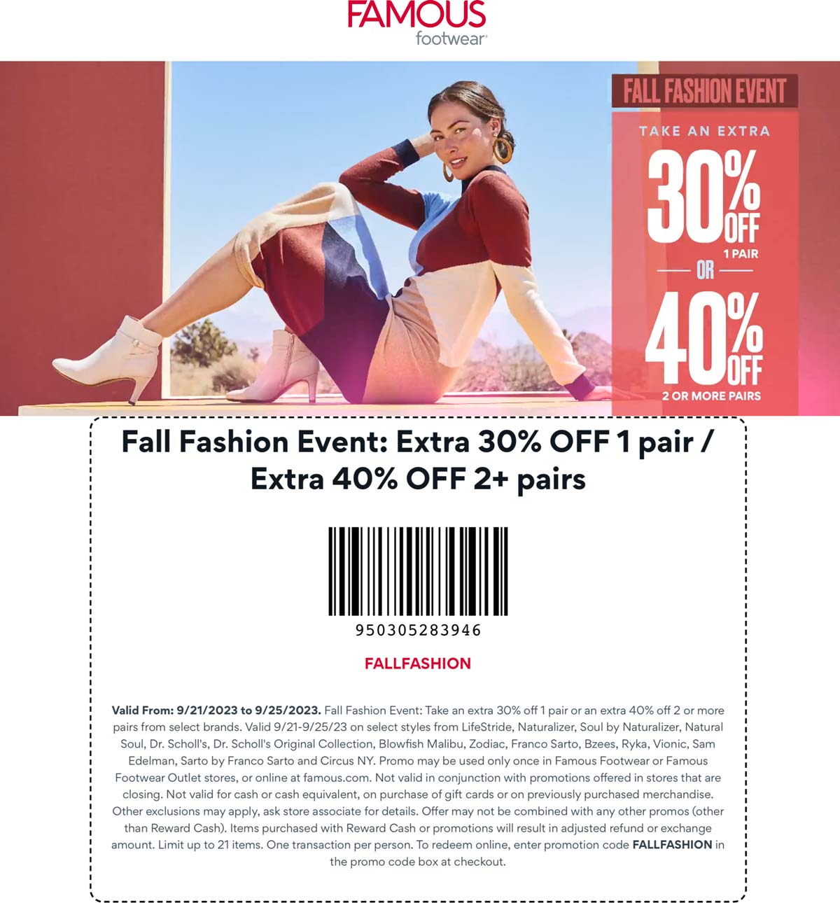Famous Footwear coupons & promo code for [May 2025]