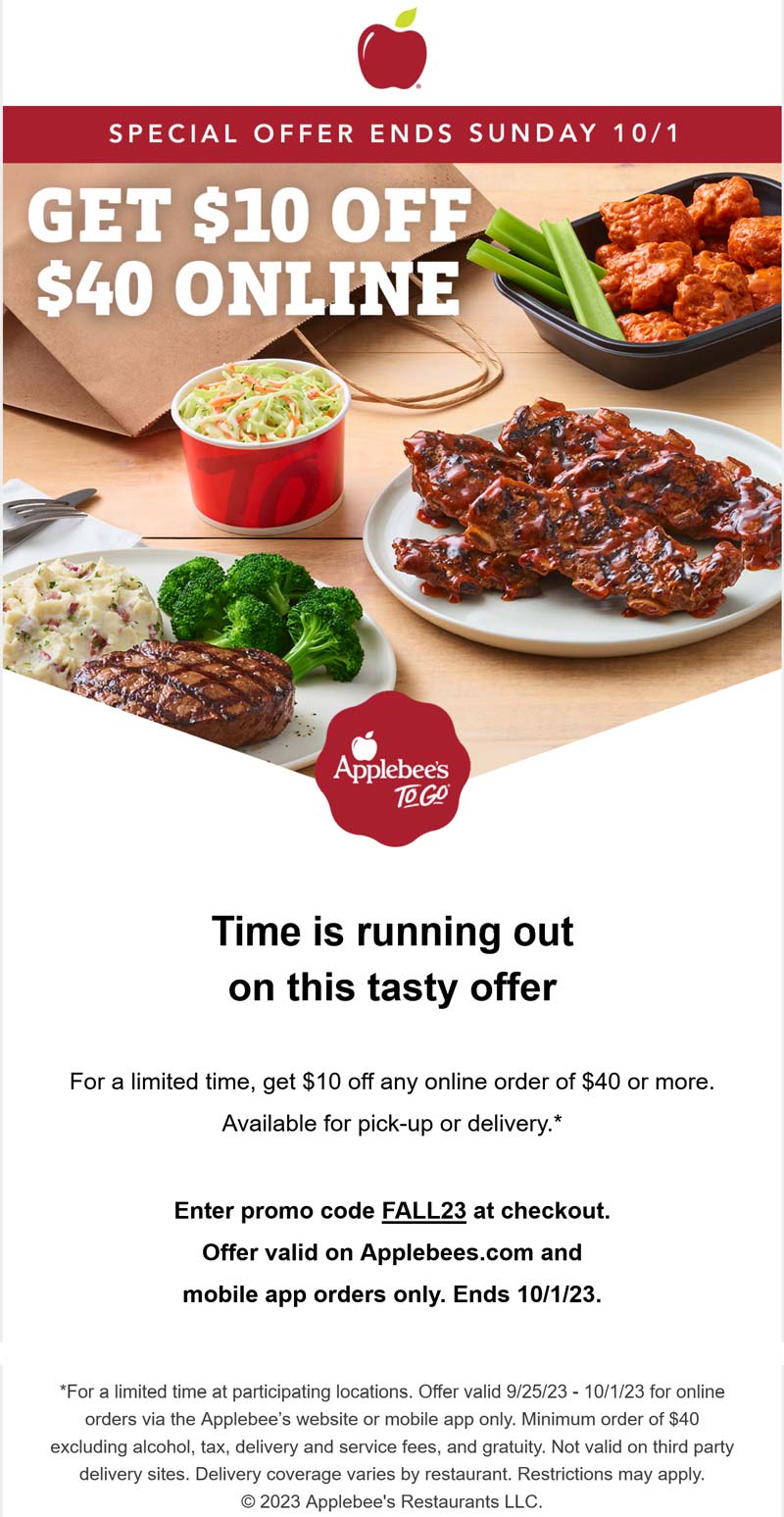 Applebees February 2025 Coupons and Promo Codes 🛒