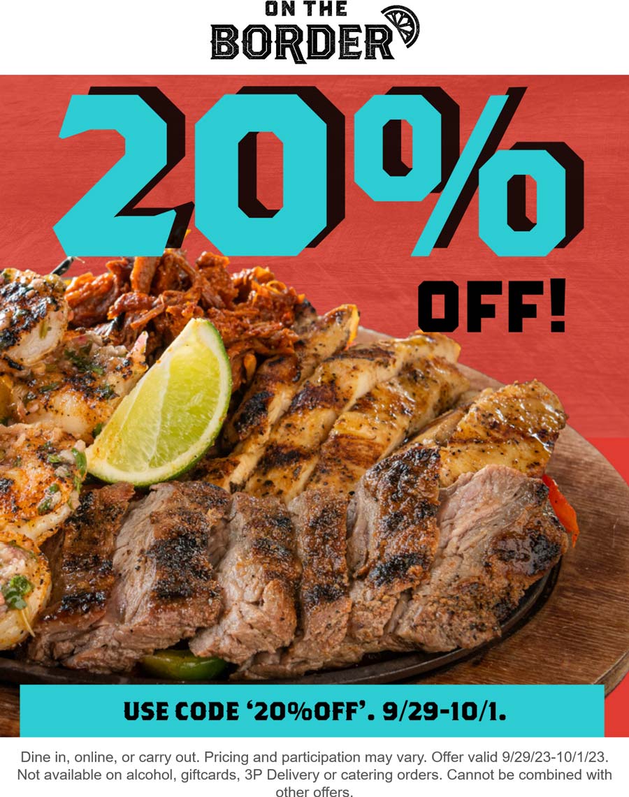 On The Border coupons & promo code for [March 2025]