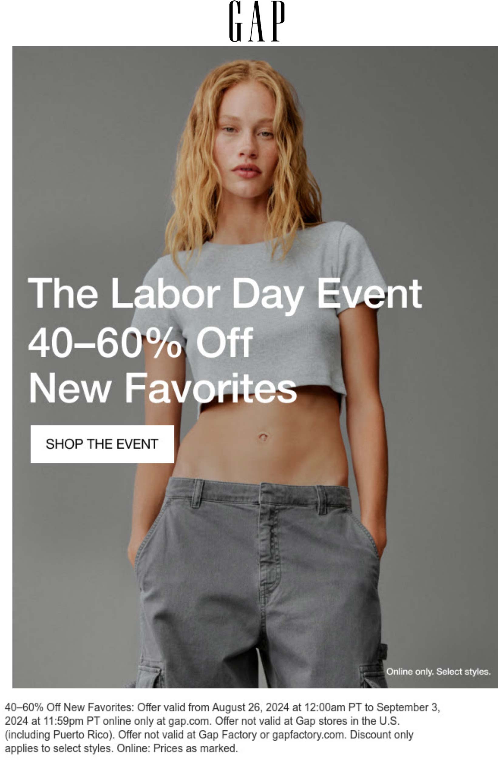 Gap stores Coupon  Extra 60% off sale items online at Gap #gap 