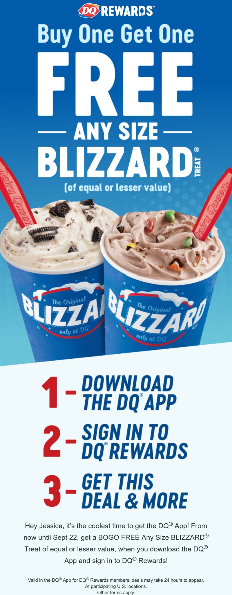 Dairy Queen restaurants Coupon  Second blizzard ice cream free via mobile at Dairy Queen #dairyqueen 