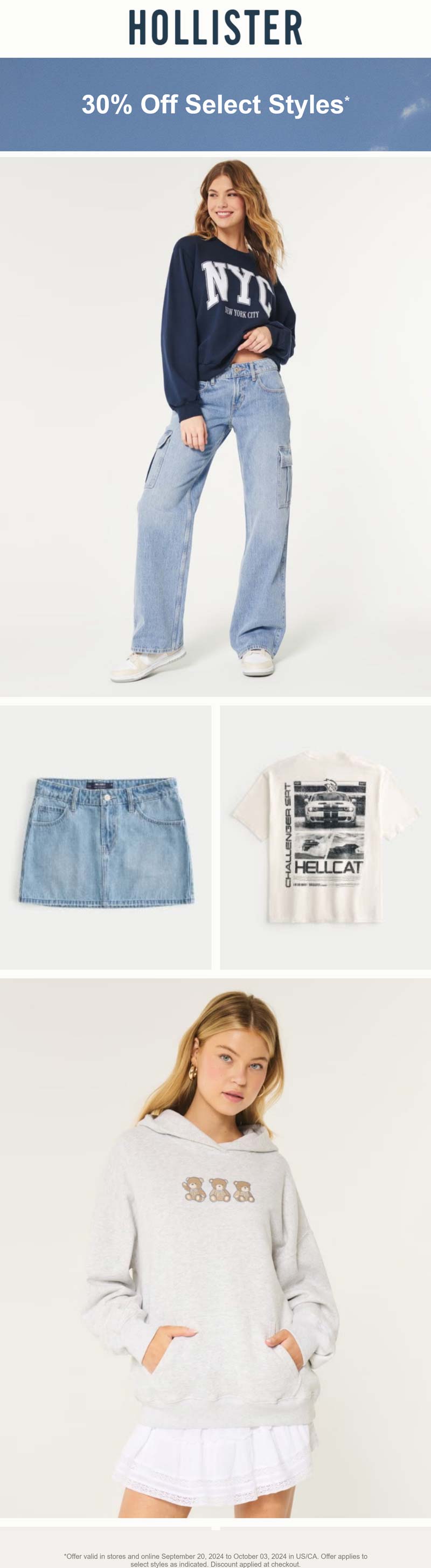 Hollister stores Coupon  30% off various styles at Hollister, ditto online #hollister 