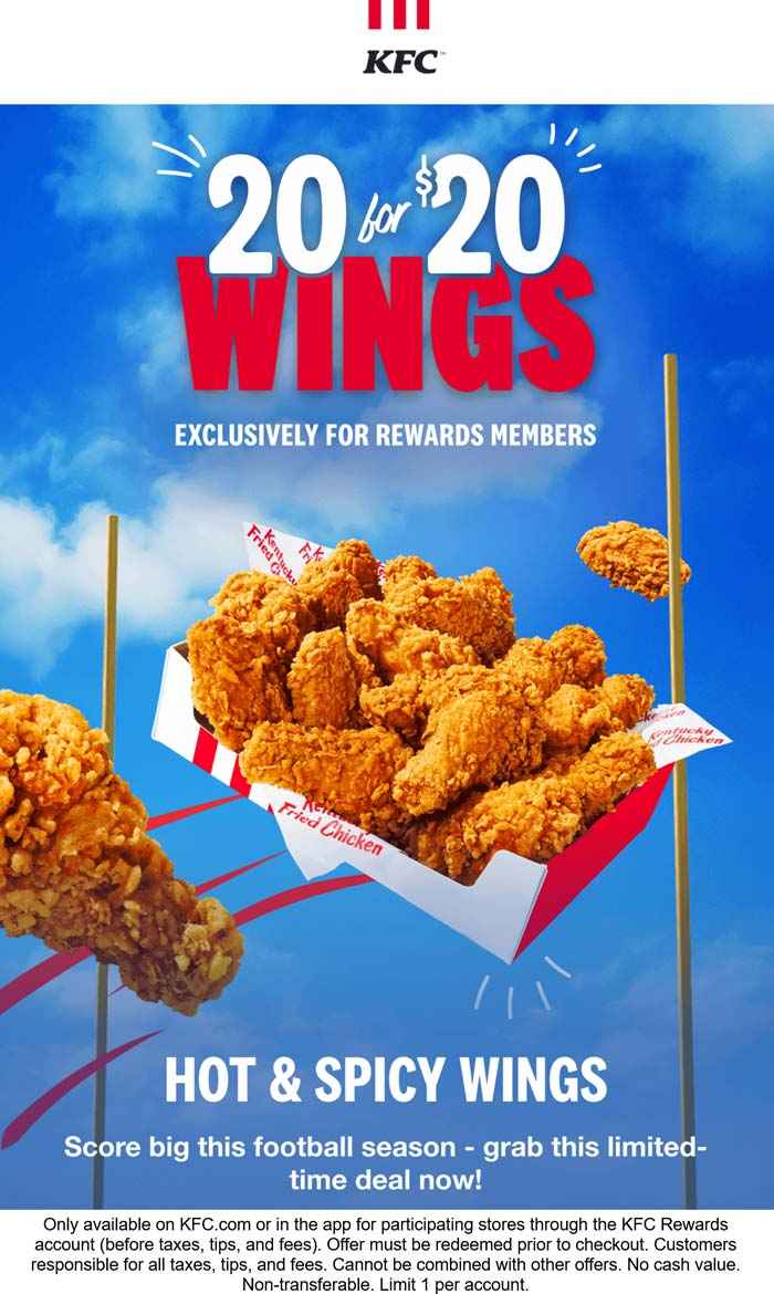 KFC coupons & promo code for September 2025