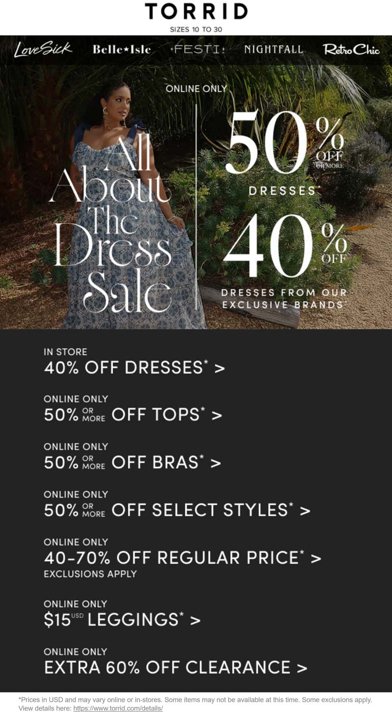 Torrid stores Coupon  50% off bras & more at Torrid #torrid 