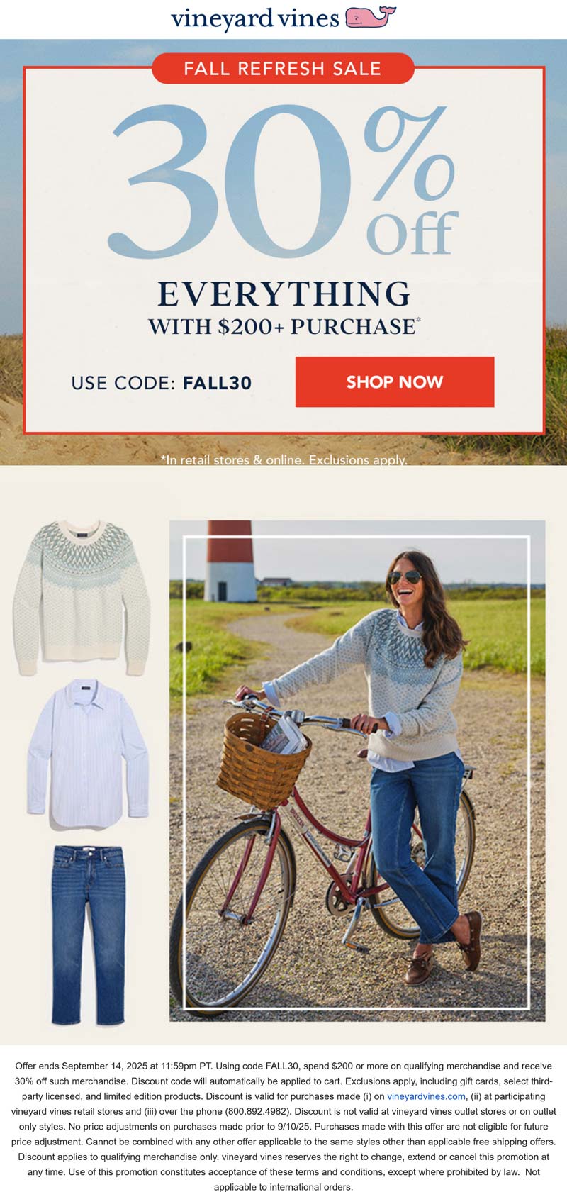 Vineyard Vines coupons & promo code for September 2025