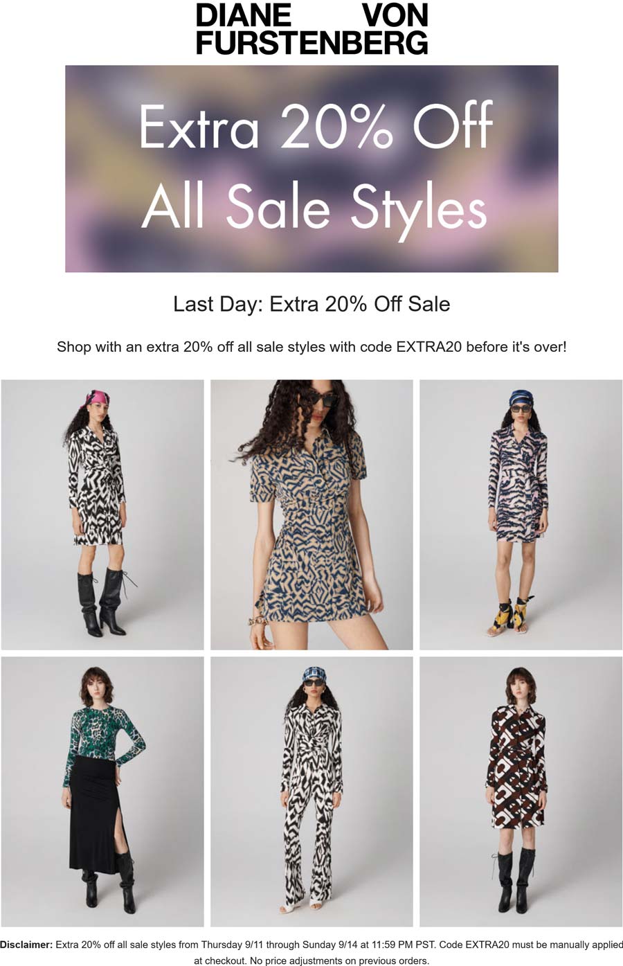 Diane von Furstenberg stores Coupon  Extra 20% off sale styles today at Diane von Furstenberg #dianevonfurstenberg 