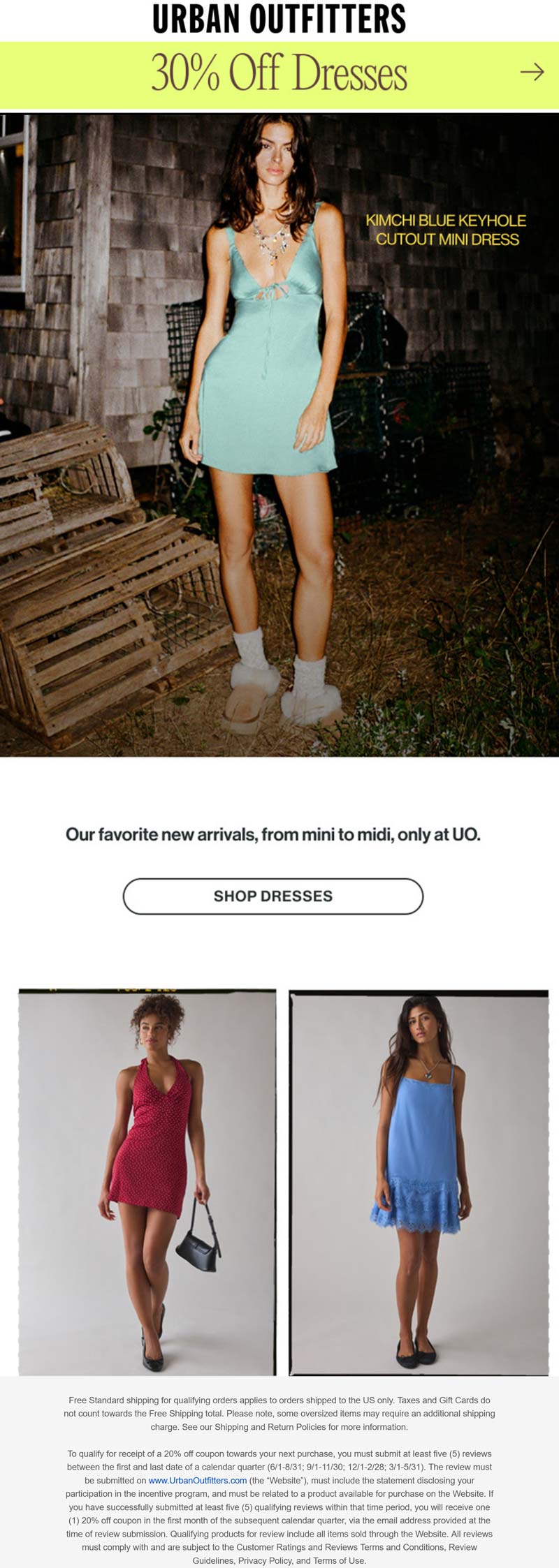 Urban Outfitters stores Coupon  30% off dresses at Urban Outfitters #urbanoutfitters 