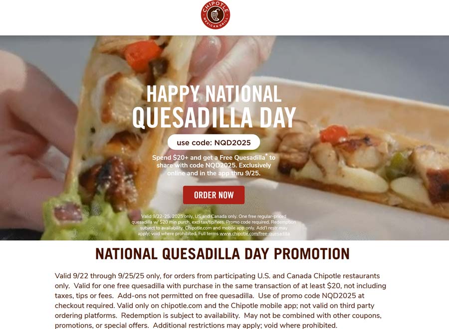 Chipotle coupons & promo code for October 2025