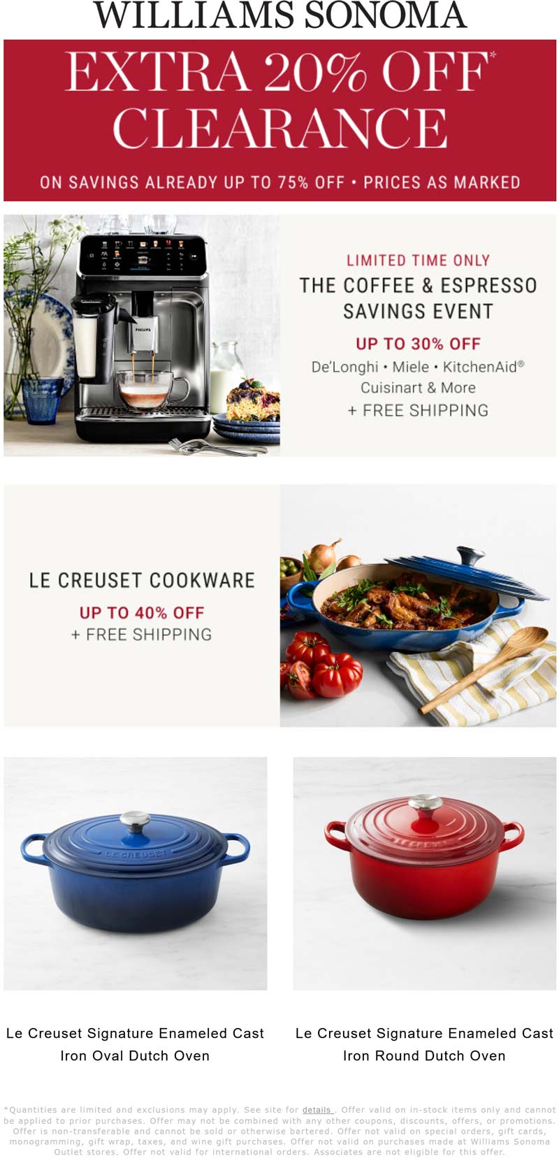 Williams Sonoma coupons & promo code for October 2025