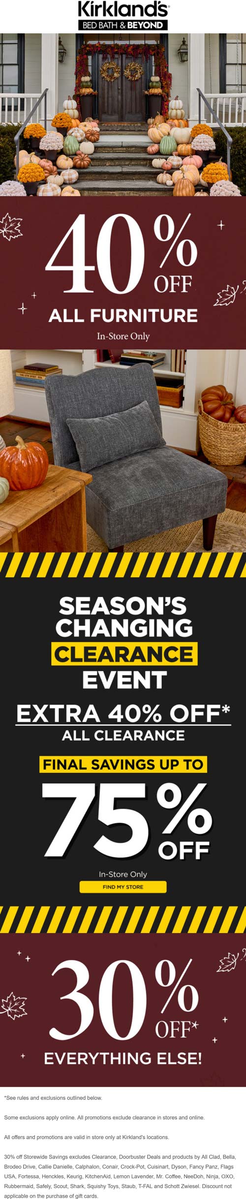 Kirklands stores Coupon  30-40% off everything at Kirklands #kirklands 