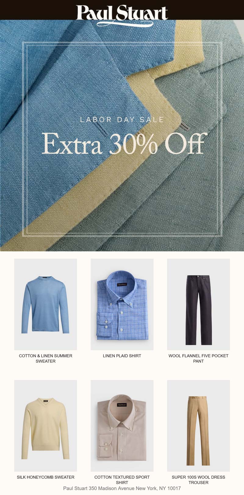 Paul Stuart stores Coupon  Extra 30% off at Paul Stuart #paulstuart 