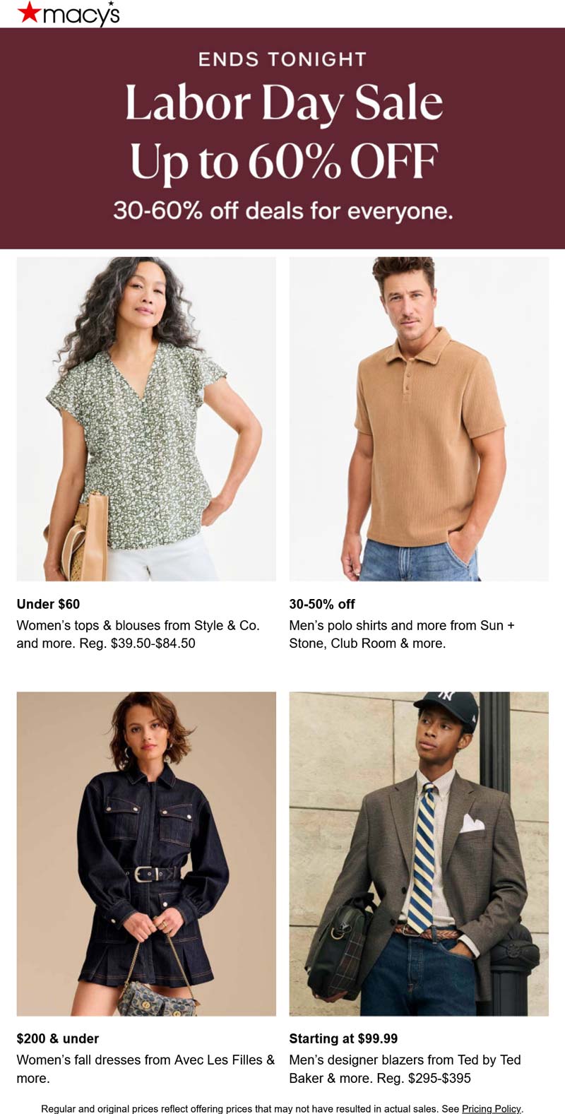 Macys stores Coupon  30-60% off fall apparel today at Macys #macys 